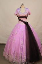 Affordable Ball gown Strapless Floor-length Quinceanera Dresses Style FA-W-158
