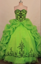 Affordable ball gown sweetheart-neck chapel quinceanera dresses Style X042470
