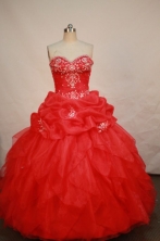 Beautiful Ball gown Sweetheart-neck Floor-length Quinceanera Dresses Style FA-W-180