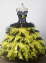 Beauty Ball Gown Sweetheart Floor-length Quincenera Dresses TD260016