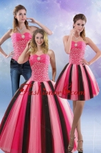 Best 2015 Feminine Beading Quince Dresses in Multi Color XFNAO5884TZA1FOR