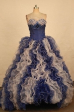 Best Ball Gown Sweetheart Floor-length Organza Beading Quinceanera dress Style FA-L-380