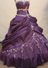 Cheap Ball gown Strapless Floor-length Quinceanera Dresses Style FA-W-185