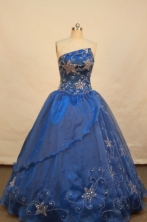 Elegant Ball gown Strapless Floor-length Quinceanera Dresses Style FA-W-122