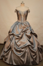 Elegant Ball gown Strapless Floor-length Quinceanera Dresses Style FA-W-206