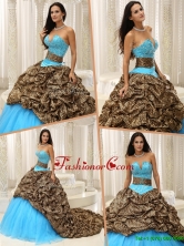 Elegant Beading Sweetheart Quinceanera Dresses with Brush Train  ZYLJ91403AFOR