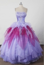 Exclusive Ball Gown Strapless Floor-length Colorful Quincenera Dresses TD260022 