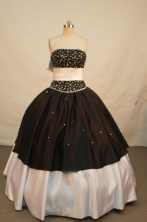 Luxurious Ball gown Strapless Floor-length Quinceanera Dresses Style FA-W-058