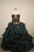 Luxurious Ball gown Strapless Floor-length Quinceanera Dresses Style FA-W-064
