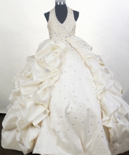 Popular Ball Gown Halter Top Floor-length Quinceanera Dress ZQ12426041