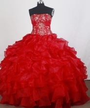 Popular Ball Gown Strapless Floor-length Quinceanera Dress ZQ12426045 
