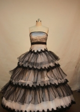 Popular Ball gown Strapless Floor-length Quinceanera Dresses Style FA-W-009