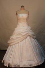 Popular Ball gown Strapless Floor-length Quinceanera Dresses Style FA-W-197