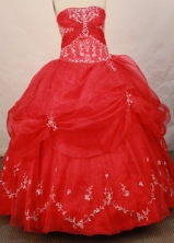 Pretty Ball gown Strapless Floor-length Quinceanera Dresses Style FA-W-060