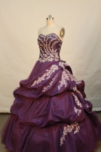 Pretty Ball gown Strapless Floor-length Quinceanera Dresses Style FA-W-156