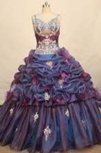 Romantic Ball gown Strap Floor-length Quinceanera Dresses Style FA-W-173
