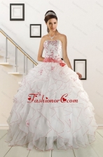 Sweetheart 2015 Elegant Quinceanera Dresses with Appliques and Belt XFNAO172FOR