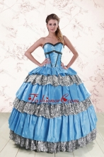 Unique Sweetheart Ball Gown Beading Quinceanera Dresses for 2015 XFNAO034FOR