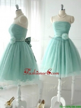 2016 Discount Handcrafted Flower Short Prom Dress in Apple Green BMT0147BFOR