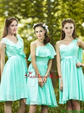 2016 Lovely Belted and Ruched Short Prom Dress in Apple Green BMT0167FOR