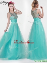 2016 Lovely Empire Scoop Beading Prom Dresses YCPD013FOR