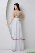 Beautiful Empire Sequined White Prom Dresses with Beading DBEE362FOR