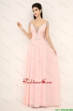 Beautiful Off the Shoulder Prom Dresses with Cap Sleeves DBEE511FOR