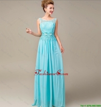 Discount Lace Up Appliques and Laced Prom Dresses in Aqua Blue DBEE023FOR