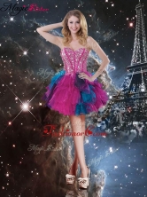Hot Sale Short Beading Multi Color 2016 Prom Dresses QDDTA106003FOR