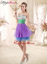 Most Popular Sweetheart Multi Color Short Prom Dresses with Sequins BMT002E-8FOR