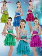 Pretty Straps Short Prom Dresses with Sequins for Fall BMT072CFOR