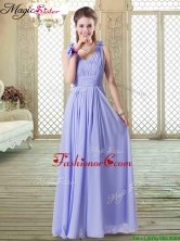 Romantic Empire Straps Prom Dresses in Lavender BMT068AFOR