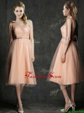 Wonderful One Shoulder Prom  Dress with Sashes and Bowknot BMT0100EFOR