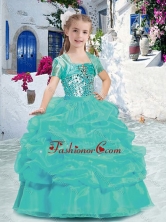 Best Spaghetti Straps Mini Quinceanera Dresses with Beading and Bubles PAG255FOR