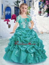 Lovely Spaghetti Straps Mini Quinceanera Dresses with Beading and Bubles PAG229FOR