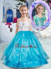 Perfect Spaghetti Straps Ball Gown Mini Quinceanera Dresses with Beading PAG257FOR