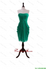 2016 Spring Column Strapless Prom Dresses with Ruching DBEES307FOR