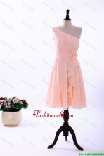 Custom Made Empire Asymmetrical Prom Dresses with Ruching DBEES098FOR