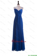 Custom Made Empire Spaghetti Straps Ruching Prom Dresses with Hand Made Flowers DBEES310FOR