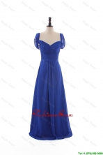 Gorgeous Empire Sweetheart Cap Sleeves Prom Dresses with Ruching DBEES189FOR