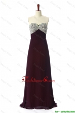 Perfect 2016 Sweep Train Brown Prom Dresses with Beading  DBEES242FOR