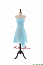 Popular Empire Strapless Ruching Prom Dresses with Beading for Holiday DBEES191FOR 